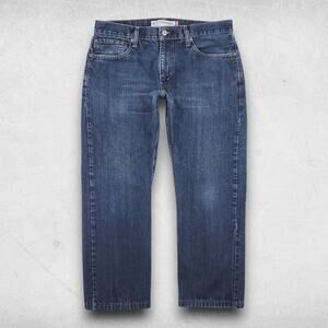 Levi's 514 Jeans Men 34x30 Dk Blue Slim Straight 5-Pocket Casual Streetwear